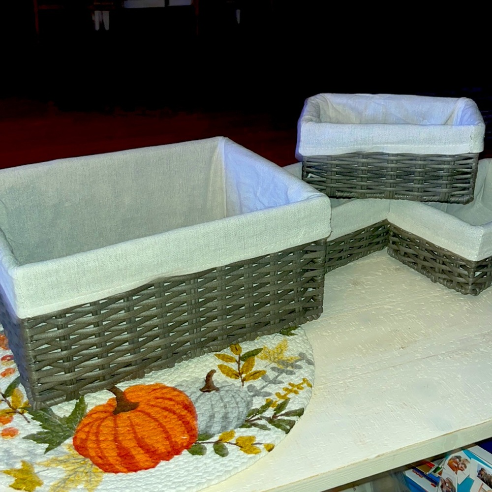 4!! All fit into one easy way to mail! So many uses~ 4 great matching baskets! - Picture 2 of 9